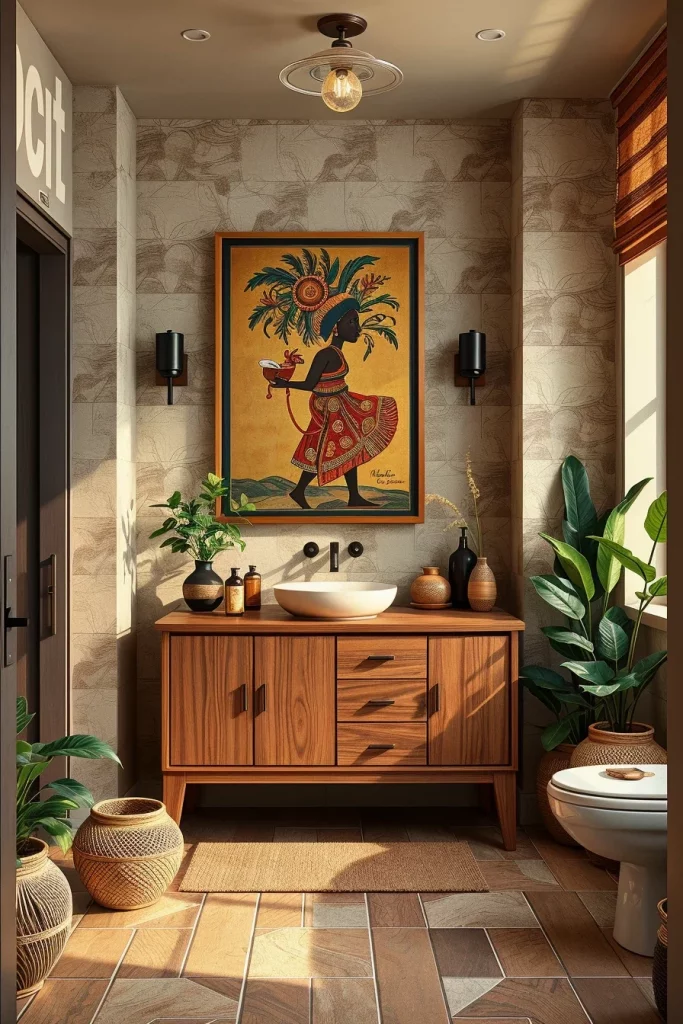 54 Modern Afrohemian Bathroom Decor Ideas For A Stylish And Relaxing Space