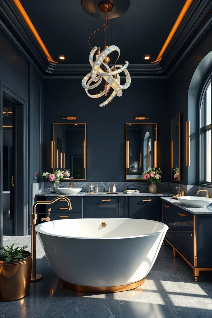57 Navy Blue Bathroom Decor Ideas For A Stylish And Luxurious Space