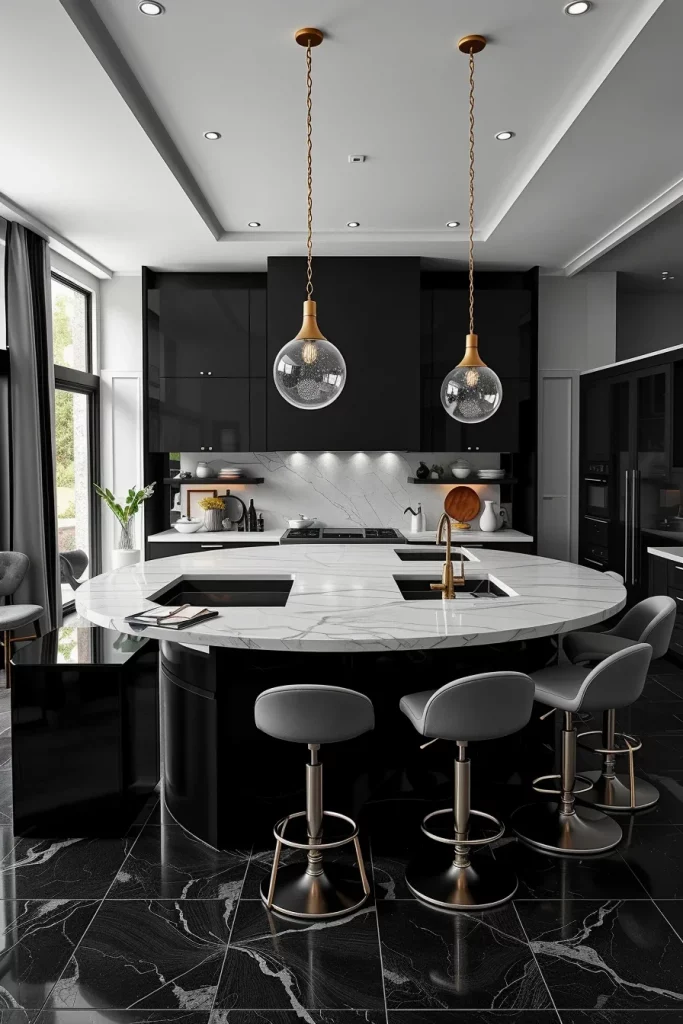 57 Black And White Kitchen Decorating Inspiration Ideas For A Stylish Modern Home