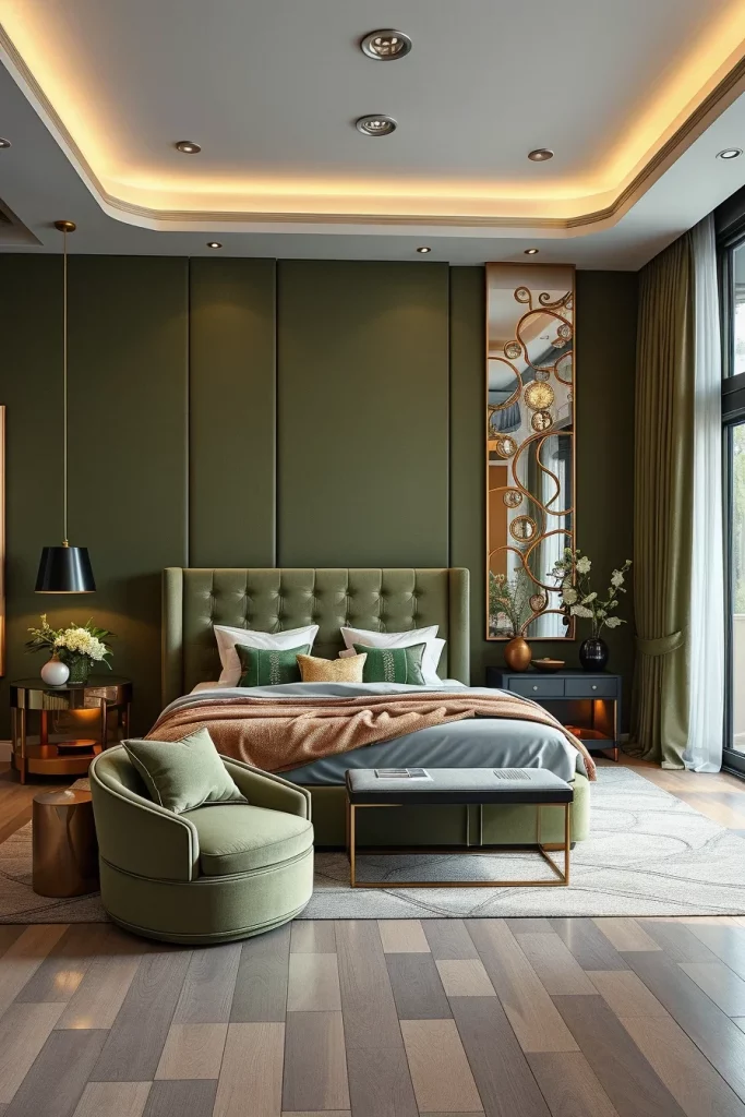 55 Modern Green Bedroom Ideas For A Stylish And Refreshing Retreat
