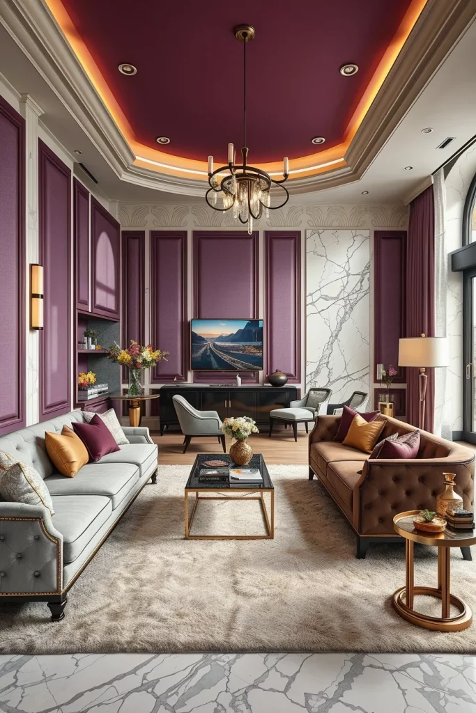 57 Plum Living Room Ideas For A Luxurious And Stylish Home