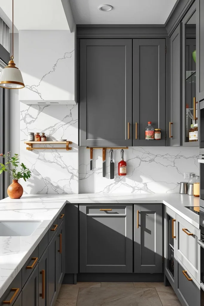 56 Gray White Kitchen Organization Ideas For A Stylish And Clutter-Free Space