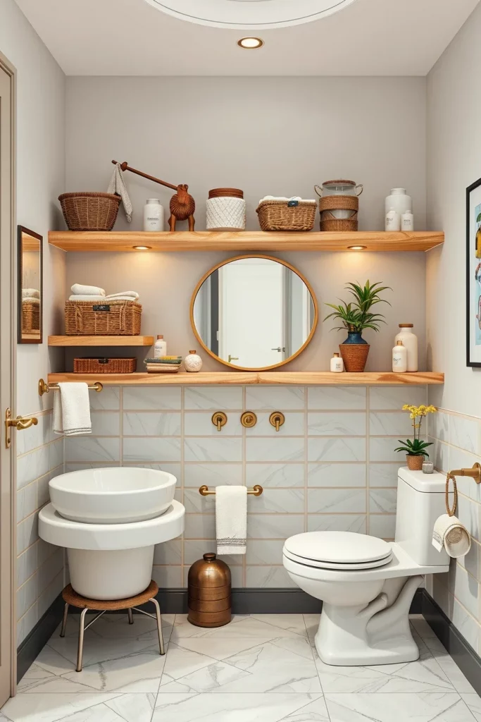 54 Small Bathroom Makeover Decorating Ideas To Transform Your Tiny Space