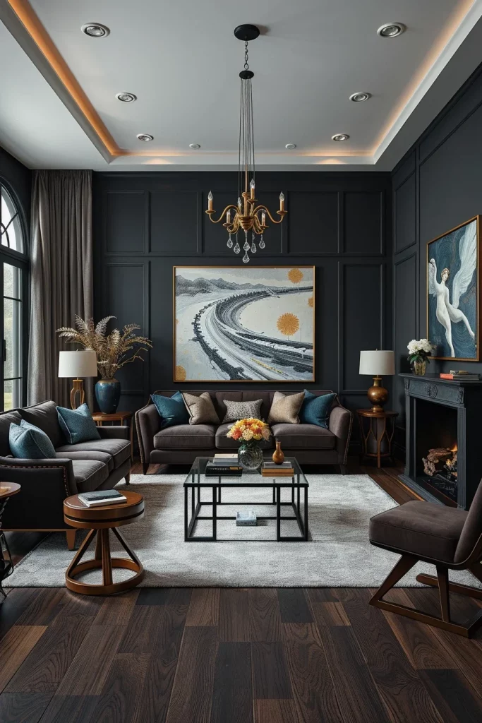 60 Dark And Moody Interiors That Bring Elegance, Drama, And Cozy Sophistication To Every Room