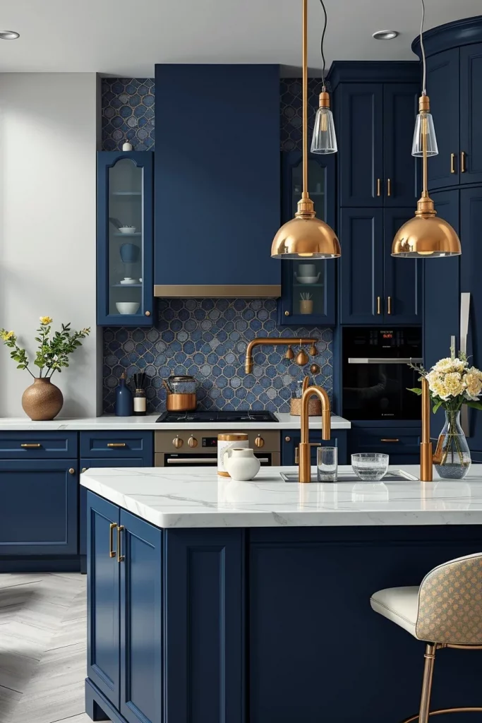 56 Navy Blue Kitchen Interior Design Ideas For A Stylish And Artistic Home