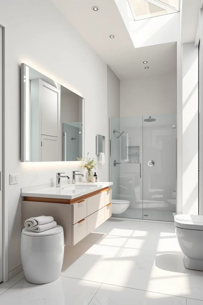 58 White Bathroom Decor Styling Ideas For A Timeless And Elegant Space