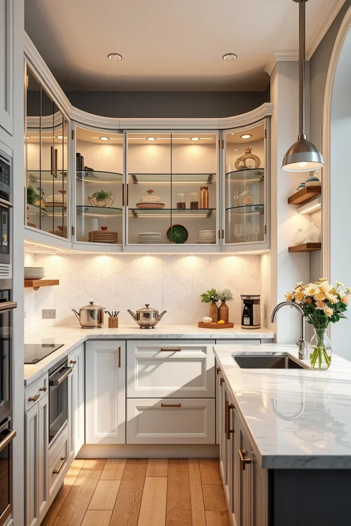 57 Curved Furniture Small Kitchen Design Ideas For A Stylish And Space-Saving Home