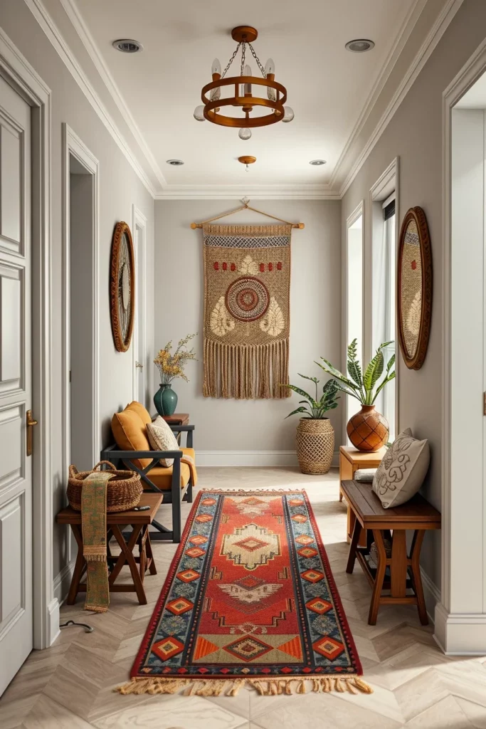 60 Afrohemian Hallway Decor Ideas To Create A Stylish And Cultural Entryway