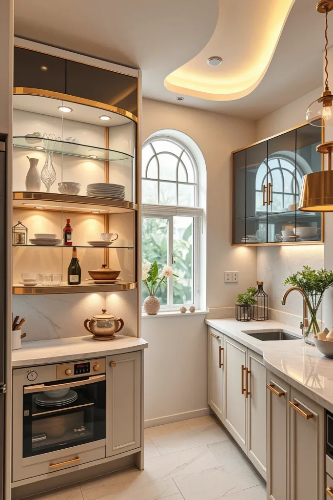 57 Curved Furniture Small Kitchen Design Ideas For A Stylish And Space-Saving Home