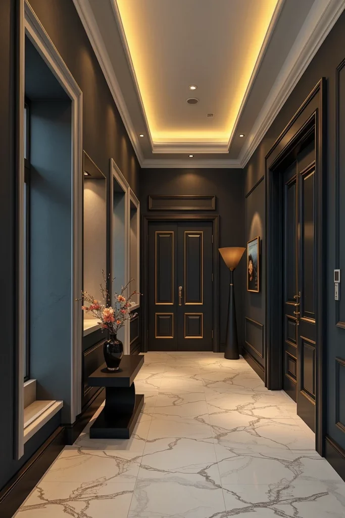 55 Modern Dark Hallway Ideas For A Stylish And Dramatic Home Entrance