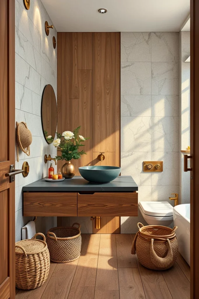 54 Modern Afrohemian Bathroom Decor Ideas For A Stylish And Relaxing Space