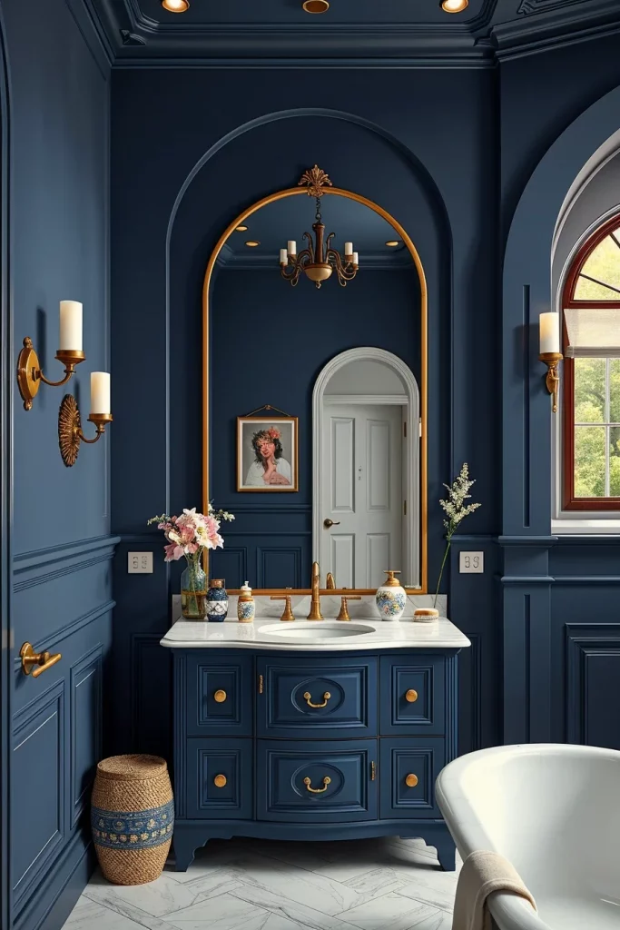 57 Navy Blue Bathroom Decor Ideas For A Stylish And Luxurious Space