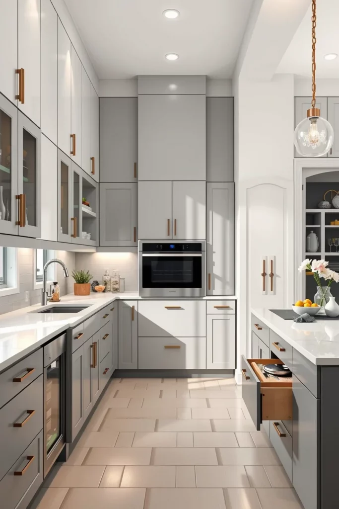 56 Gray White Kitchen Organization Ideas For A Stylish And Clutter-Free Space
