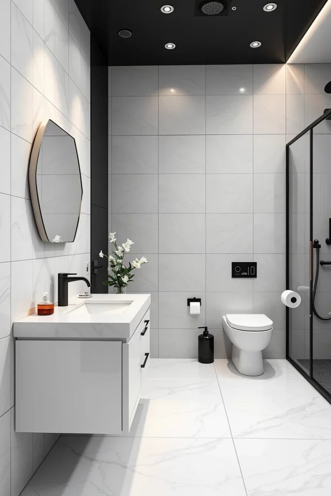 54 Black And White Bathroom Decor Ideas For A Stylish And Timeless Space