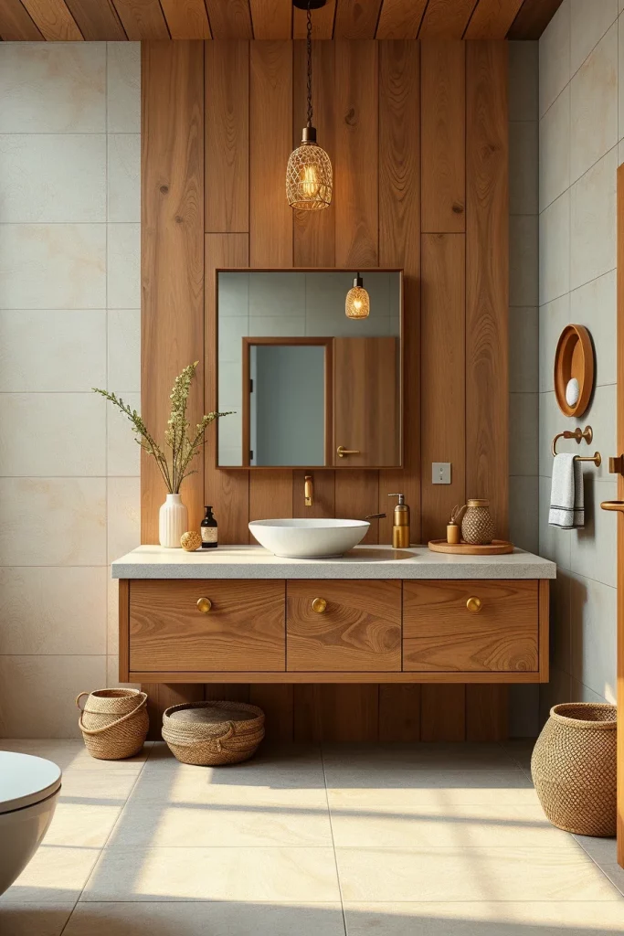 54 Modern Afrohemian Bathroom Decor Ideas For A Stylish And Relaxing Space