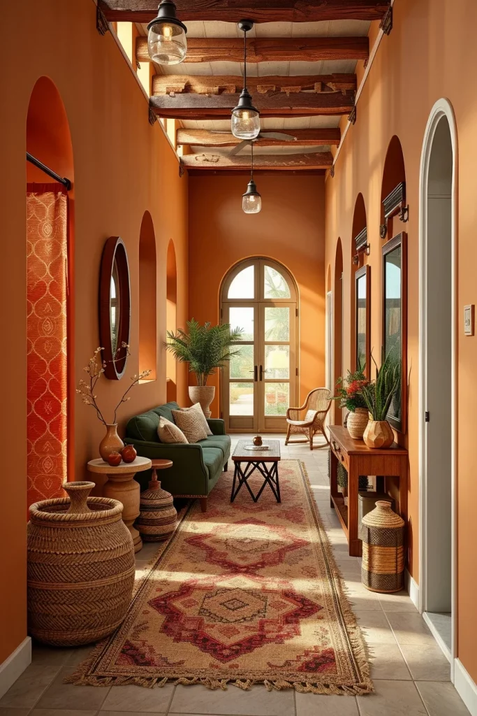60 Afrohemian Hallway Decor Ideas To Create A Stylish And Cultural Entryway