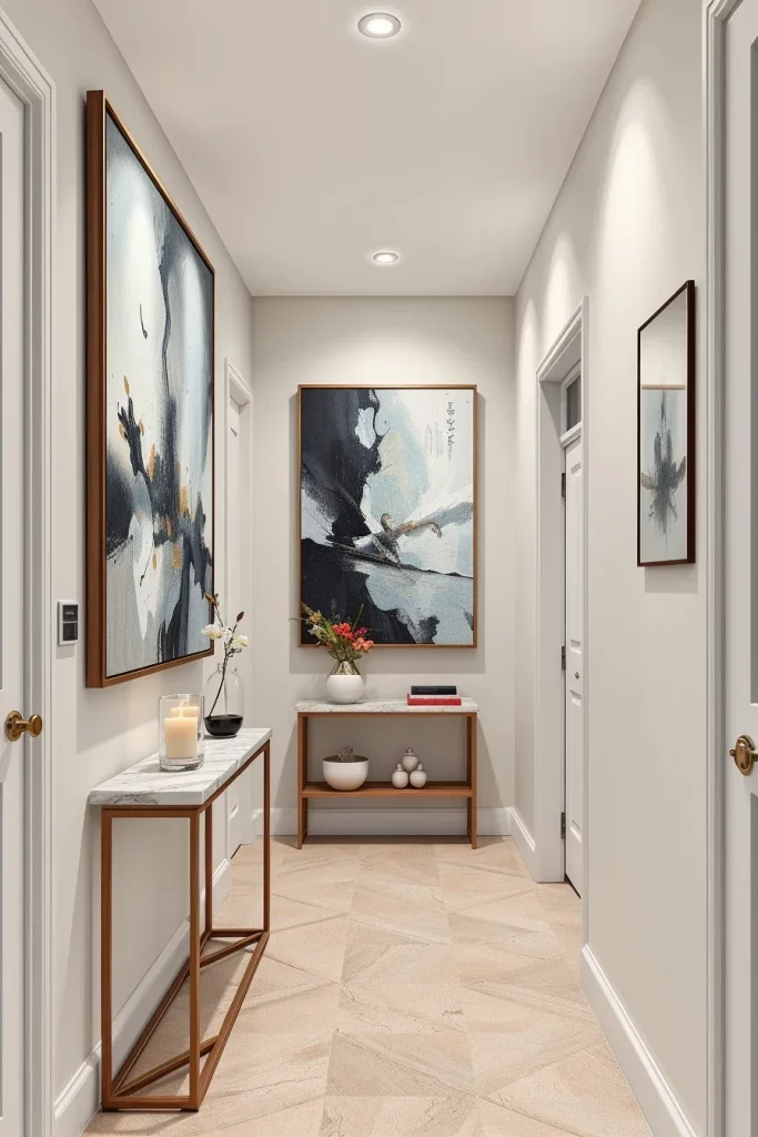 57 Modern Narrow Hallway Decorating Ideas To Transform Small Spaces