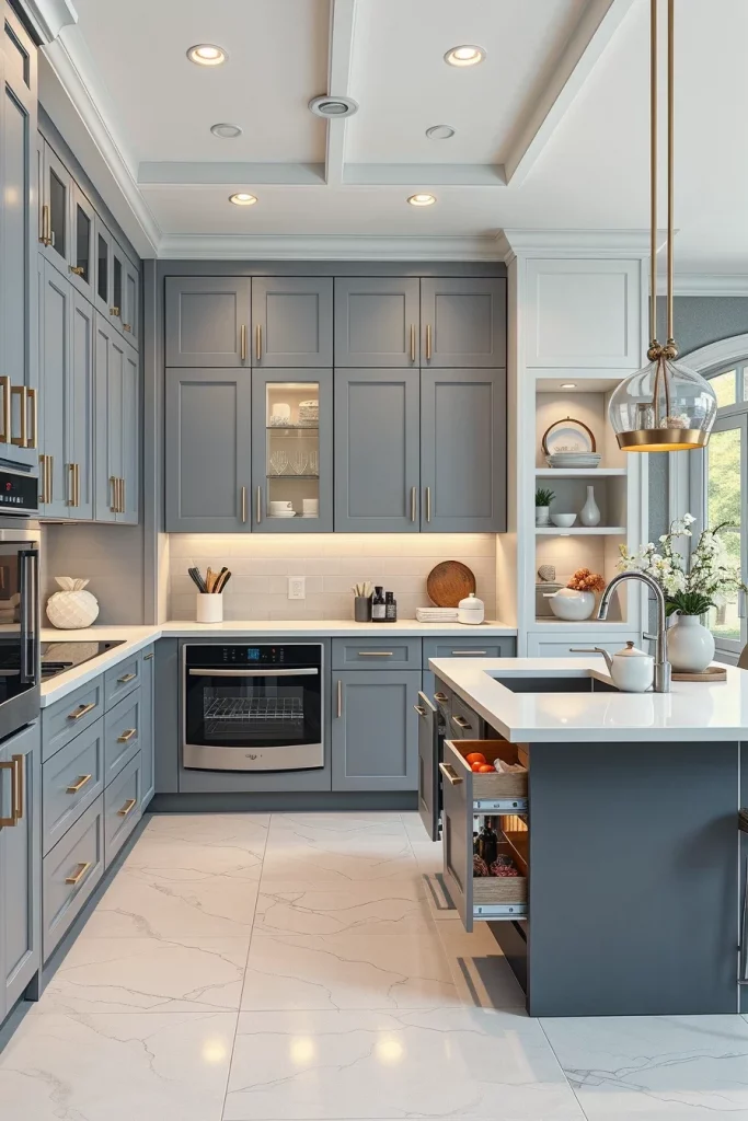 56 Gray White Kitchen Organization Ideas For A Stylish And Clutter-Free Space