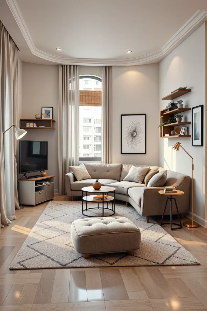 60 Curved Furniture Small Living Room Design Ideas To Maximize Style And Space