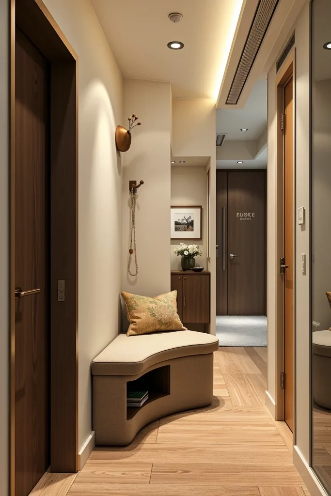53 Curved Furniture Small Hallway Design Ideas For A Stylish And Space-Saving Entryway