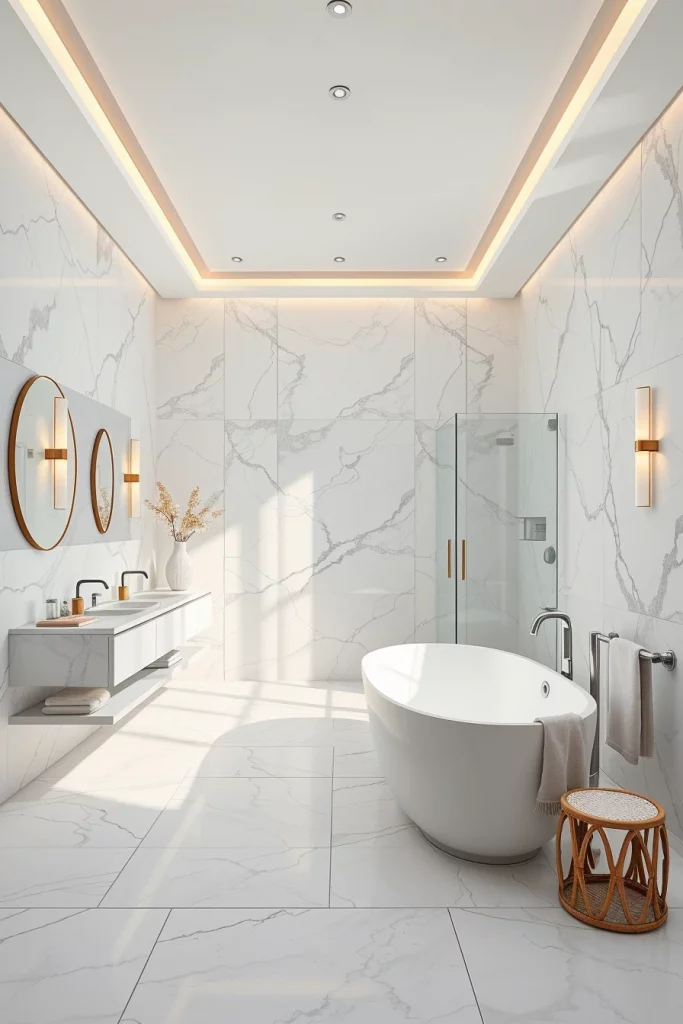 58 White Bathroom Decor Styling Ideas For A Timeless And Elegant Space