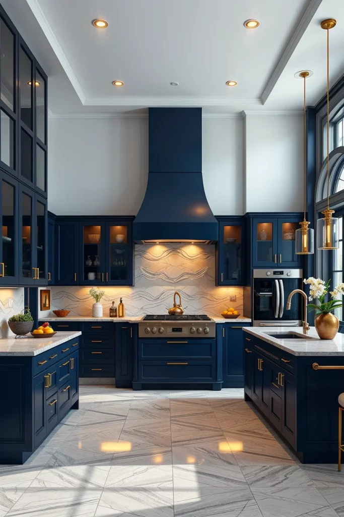 56 Navy Blue Kitchen Interior Design Ideas For A Stylish And Artistic Home