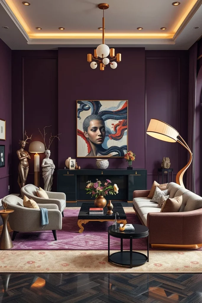 57 Plum Living Room Ideas For A Luxurious And Stylish Home