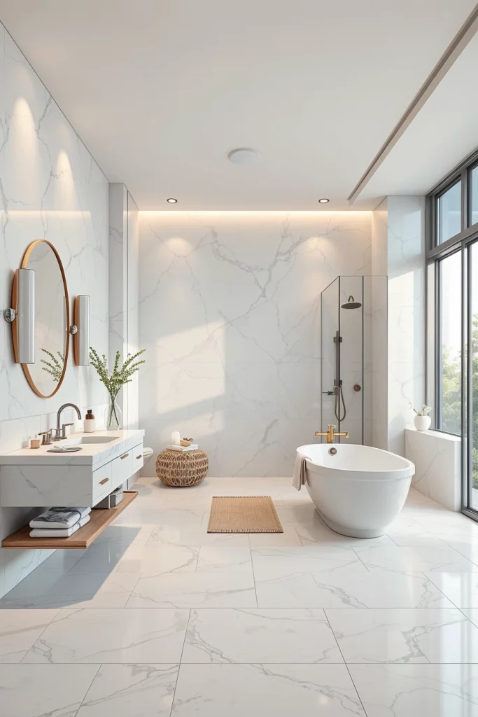 58 White Bathroom Decor Styling Ideas For A Timeless And Elegant Space