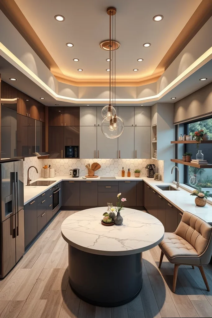 57 Curved Furniture Small Kitchen Design Ideas For A Stylish And Space-Saving Home