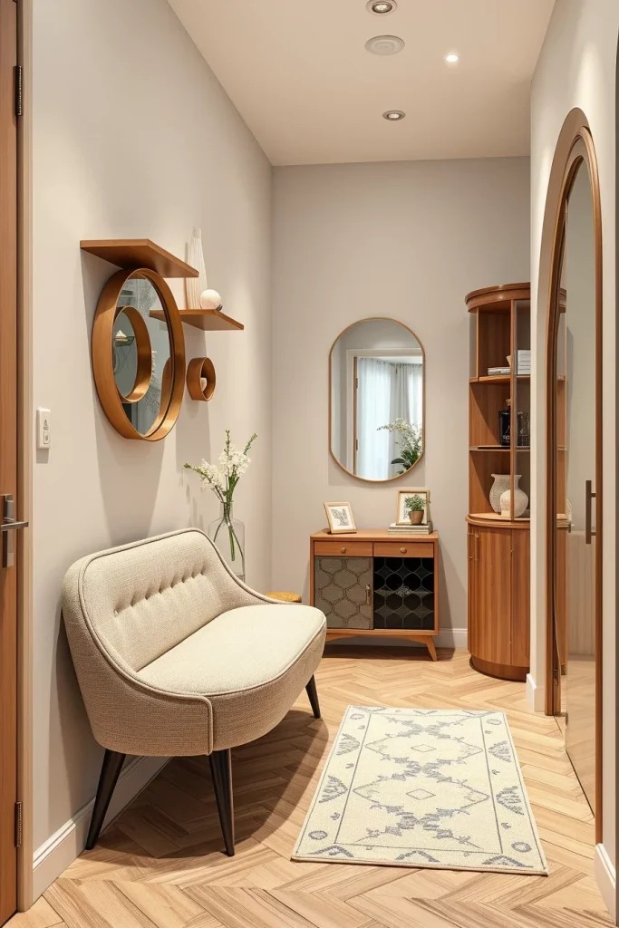 53 Curved Furniture Small Hallway Design Ideas For A Stylish And Space-Saving Entryway