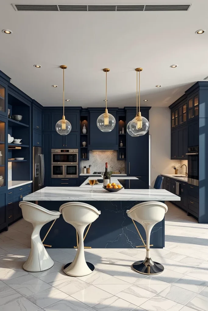 56 Navy Blue Kitchen Interior Design Ideas For A Stylish And Artistic Home