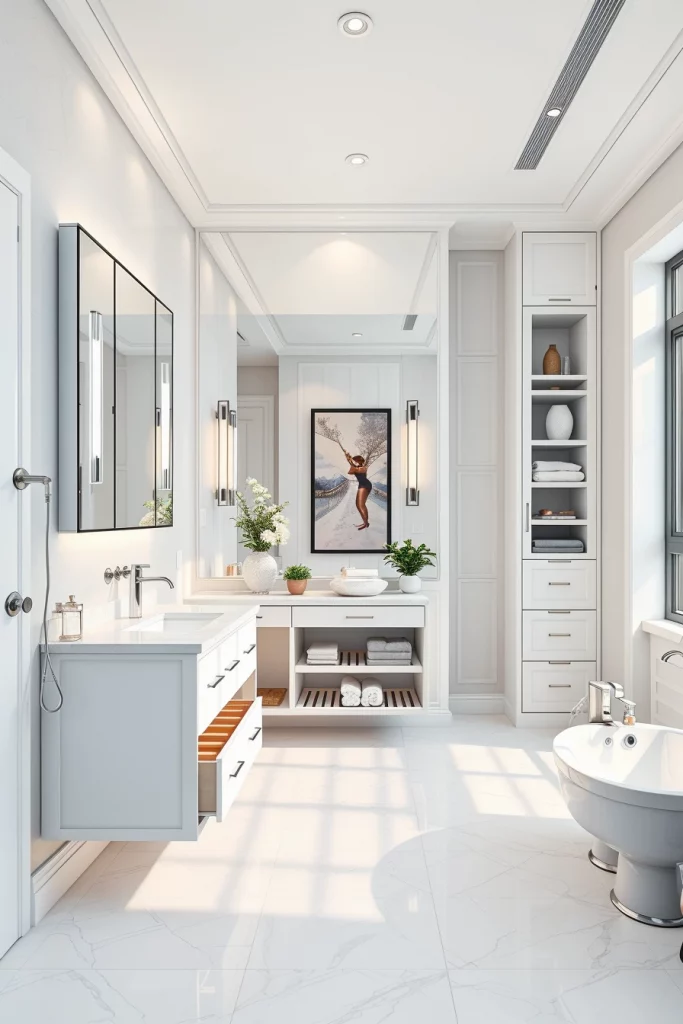 58 White Bathroom Decor Styling Ideas For A Timeless And Elegant Space