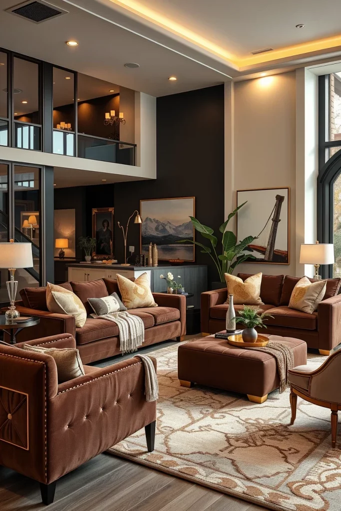 59 Chocolate Brown Living Room Ideas For A Cozy And Elegant Home
