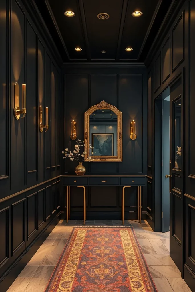 55 Modern Dark Hallway Ideas For A Stylish And Dramatic Home Entrance