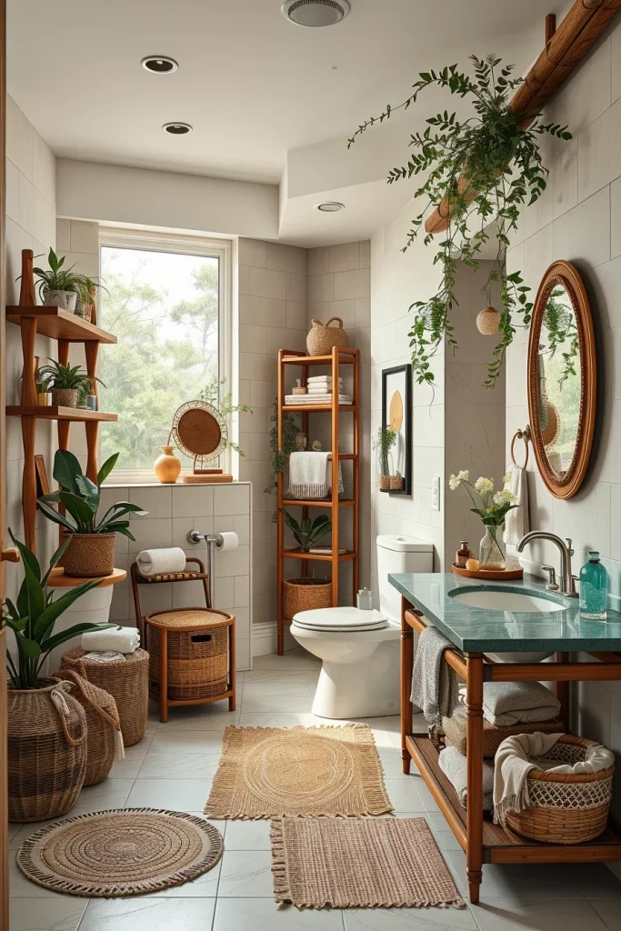 54 Modern Afrohemian Bathroom Decor Ideas For A Stylish And Relaxing Space