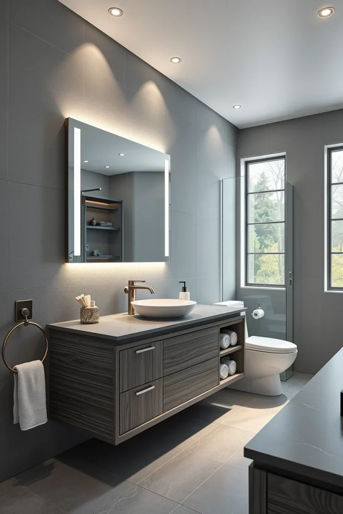 58 Modern Gray Bathroom Interior Trends That Redefine Contemporary Luxury