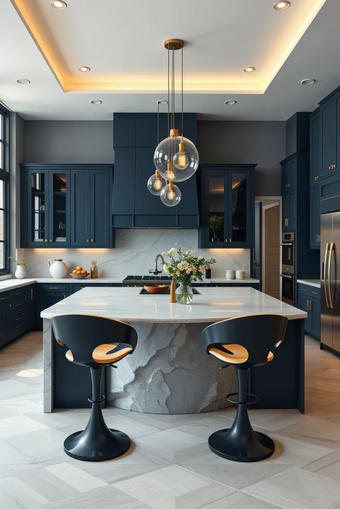 56 Navy Blue Kitchen Interior Design Ideas For A Stylish And Artistic Home