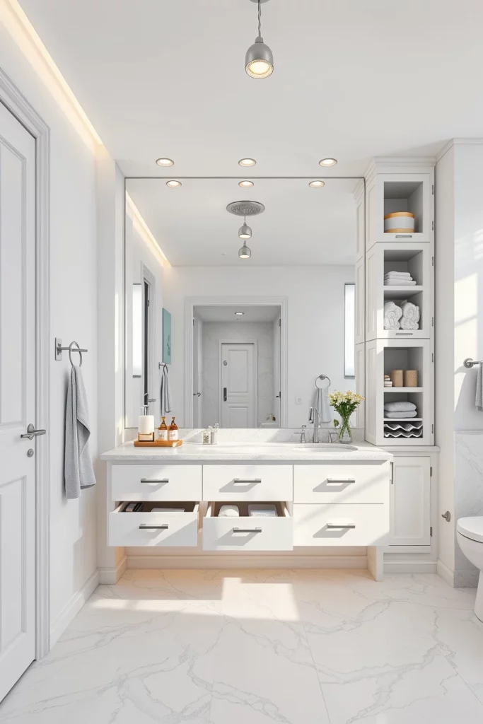 58 White Bathroom Decor Styling Ideas For A Timeless And Elegant Space