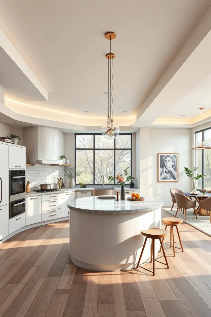 57 Curved Furniture Small Kitchen Design Ideas For A Stylish And Space-Saving Home