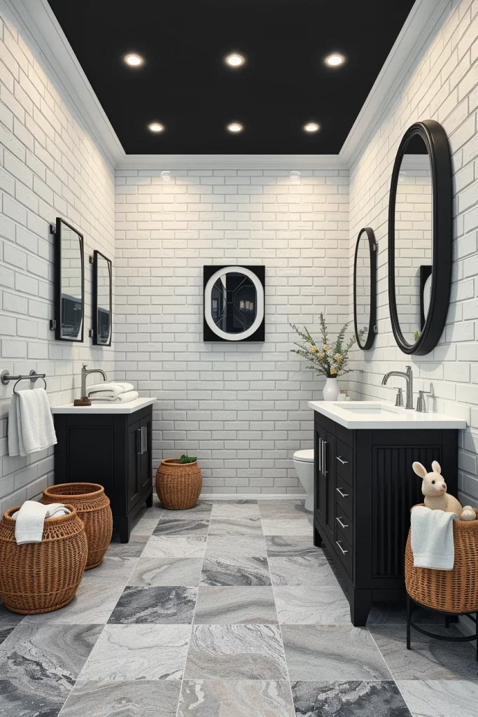 54 Black And White Bathroom Decor Ideas For A Stylish And Timeless Space