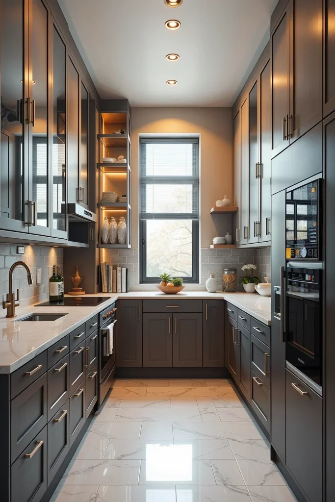 54 Compact Kitchen Design With Smart Storage Ideas For Stylish Small Spaces