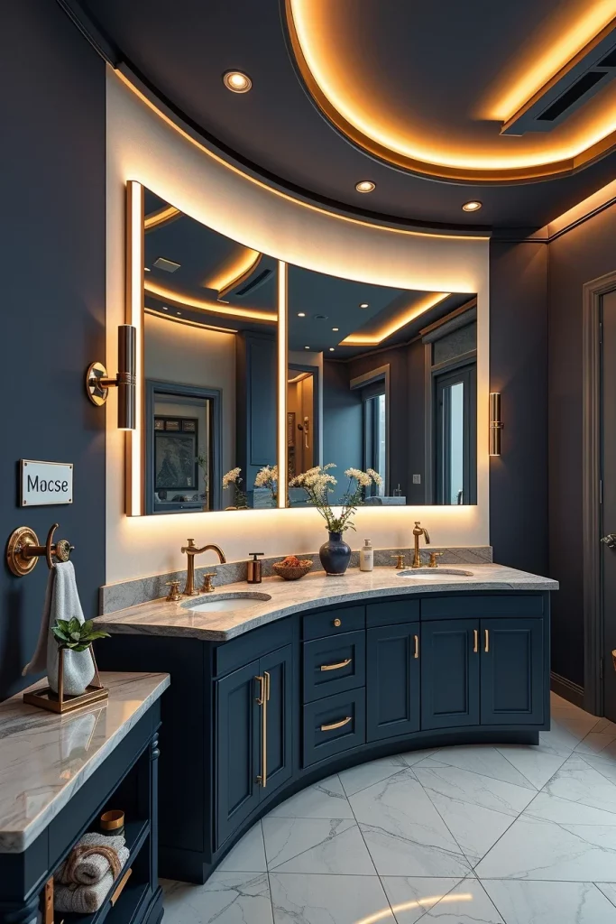 57 Navy Blue Bathroom Decor Ideas For A Stylish And Luxurious Space