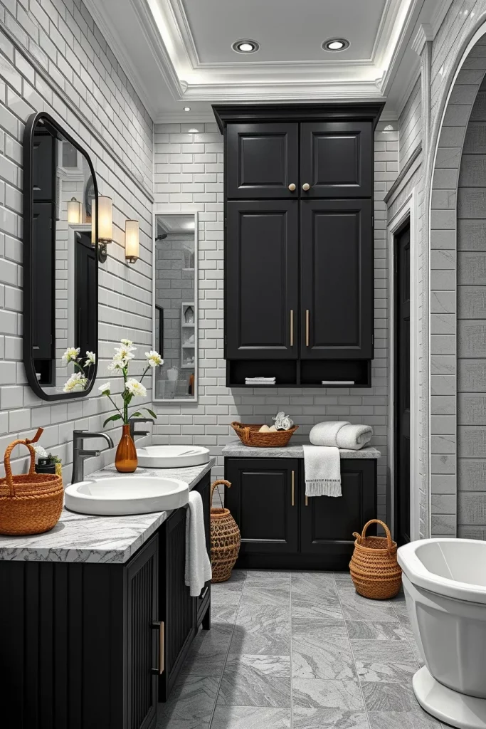 54 Black And White Bathroom Decor Ideas For A Stylish And Timeless Space