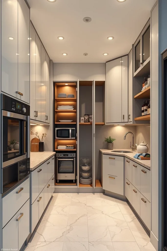 54 Compact Kitchen Design With Smart Storage Ideas For Stylish Small Spaces
