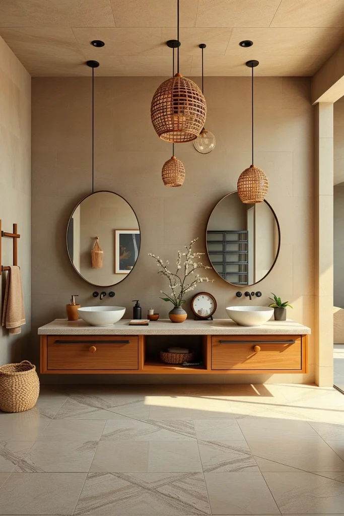54 Modern Afrohemian Bathroom Decor Ideas For A Stylish And Relaxing Space