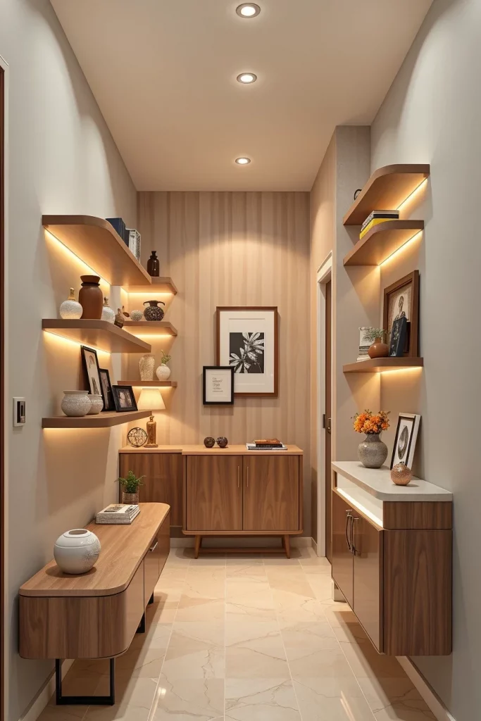 53 Curved Furniture Small Hallway Design Ideas For A Stylish And Space-Saving Entryway