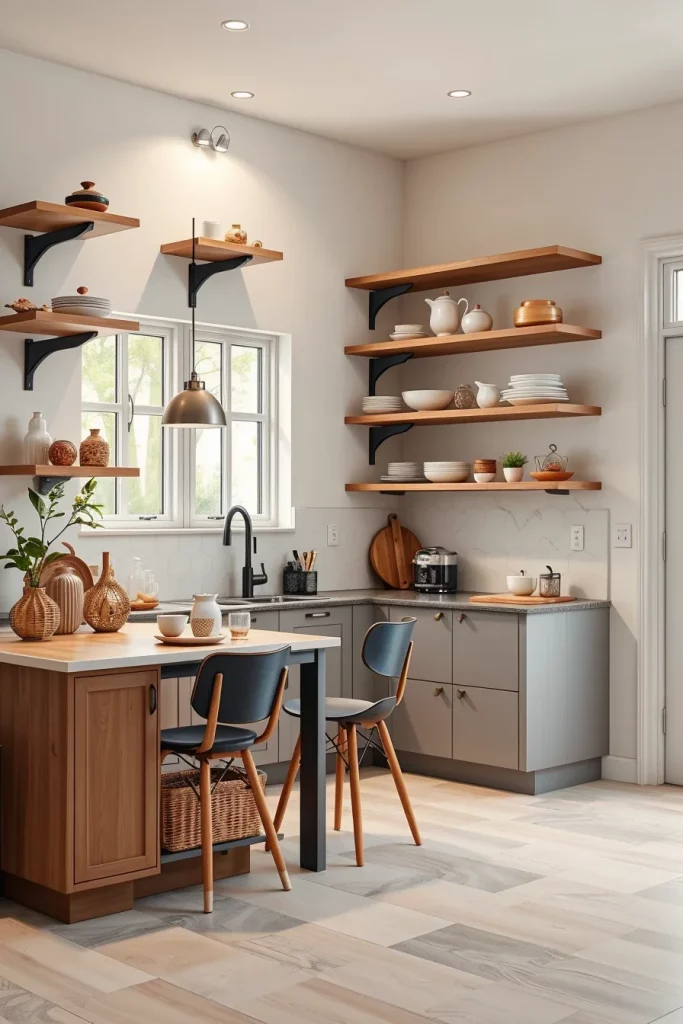 58 Open Shelving Ideas For Small Kitchens That Maximize Style And Storage