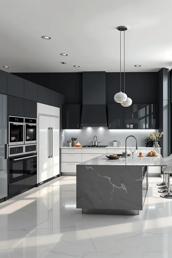57 Black And White Kitchen Decorating Inspiration Ideas For A Stylish Modern Home