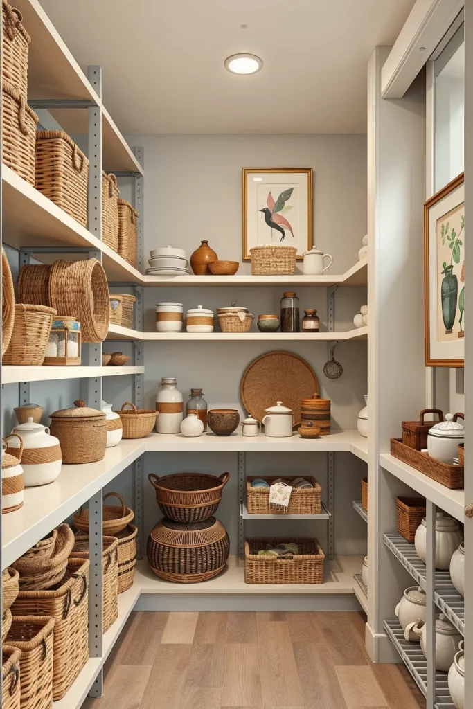 58 Pantry Decor With Woven Baskets Ideas To Create A Stylish And Organized Space