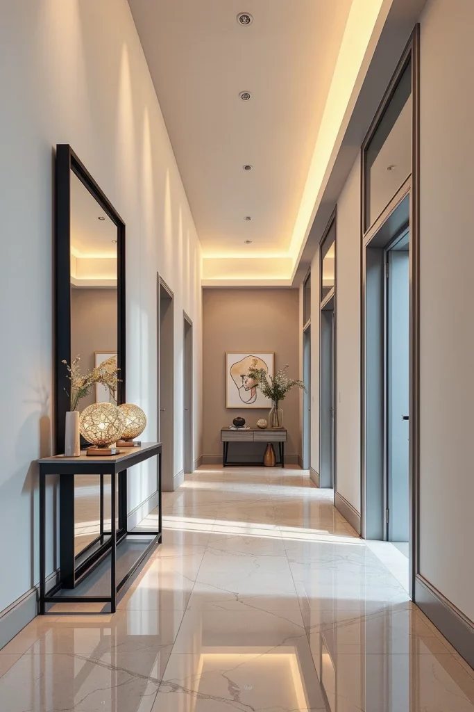 57 Modern Narrow Hallway Decorating Ideas To Transform Small Spaces